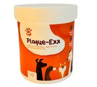 PlaqueExx plaque & tartar remover for cats and dogs - take plaque off your pets teeth PLUS no more bad breath - teeth & gum dental care formula for plaque removal with added mint (250g)