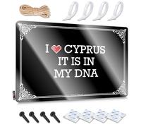 Plaques At Home Decor Wall Decor | I Love Cyprus It Is In My Dna Western For Rv Home(30X40CM)