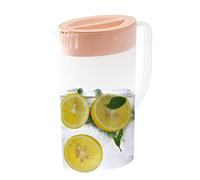 Plas-tic Water Jugs with Lid and Handle, 1.5L/2L Juice Pitcher for Fridge, Hot/Cold Water Pitcher Drink Containers for Lemonade Beverage Milk Iced Tea, Water Carafe Jugs for Home Restaurants Picnic