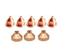Plasma 600 Cutting Torch Replacement Parts Kit: 5pcs 120826 Nozzle + 3pcs 120828 Drag Shield Cap, Copper Material, for Handheld Plasma Cutters