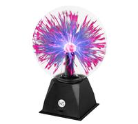WICKED GIZMOS 8" Magic Plasma Ball - Touch Sensitive Van De Graaf Glass Lightning Sphere - Classic Novelty Retro Fun Valentines Toy for Him Gadget Gift Lamp