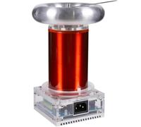 Plasma Arc Coil, Music-Synced Square Wave Discharge, Adjustable 20cm Arc, Includes Arc Suppression Controller, Physics Science Education Experiment Model