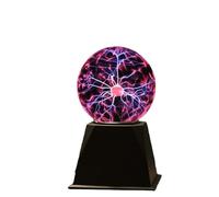 Plasma Ball - 3/4/5/6/8 Inch - Static Electricity Touch Voice Control Ball -Nebula, Thunder Lightning, USB Batteries Dual Power Supply - for Parties, Decorations, Prop, Home, STEM (8 Inch)