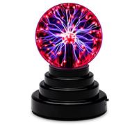 Plasma Ball Lamp, 4 Inch Touch Sensitive Light, Science Kits for Kids, Educational Gifts for Boys, Decorative Magic Night Light