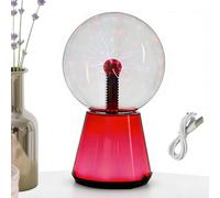 Plasma Ball Lamp, Touch Sensitive Light, 2.99x2.99x5.51 Inch Colors Sphere with Glow, Interactive Electricity Display, Compact Design with Multi Color, Home Decoration Gadget for Study Bedroom Office