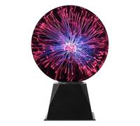 Plasma Ball Light, 8-Inch Interactive Globe Lamp with Touch and Sound-Sensitive Lightning, 3-Gear Switch for Parties, Home Decor, and Props