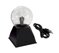 Plasma Ball: USB Voice Activated Electrostatic Ball, Electric Touch Lamp, USB Rechargeable | Novelty Toy, Decorative Electrostatic Balls Touch and Sound Activated for Fiest