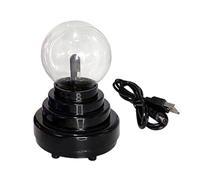 Plasma Ball: USB Voice Activated Electrostatic Ball, Electric Touch Lamp, USB Rechargeable | Novelty Toy, Decorative Electrostatic Balls Touch and Sound Activated for Fiest