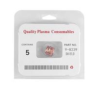 Plasma Cap 5pcs, 70-100A, Copper for SL60 - SL100 Cutting Torch - Durable Material, Precision Lathe Machining, Easy Installation and Replacement