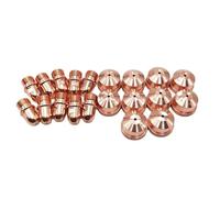 Plasma Cutter Accessories 10pcs Electrode PR0101 and 10pcs Nozzle PD0101 Air-Cooled A101 A141 P101 P141 LT141 Plasma Cutter fit CUT-12(1.4mm 100A)