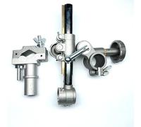 Plasma Cutter Accessories 15cm Shaft Part for Welding Positioner Table Tube Welder Torch Holder for TIG MIG Gun Support with V Clamp