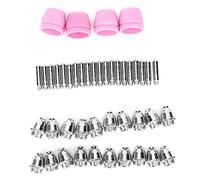 Plasma Cutter Accessory Kit for AG60 SG55 - 44 Pcs Nozzle Electrode Shielding Set with Electrodes and Grooved Ceramic Shields