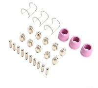 Plasma Cutter Consumables Kit for AG-60, for SG-55 & CUT55 - 26-Piece Torch Tip, Nozzle, Electrode, Shield Cup Set, Copper & Earthenware, Lasting High-