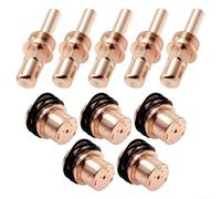 Plasma Cutter Consumables Kit with 5 Electrodes 177895 and 5 Nozzles 177896 for Miller ICE80CM Torch WSP-20017 WSP-20018