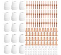 Plasma Cutter Consumables Set for PT-31 Reusable Plasma Torch Cutting Consumables Lightweight Plasmas Cutter Machine Consumable Plasmas Cutters Accessories