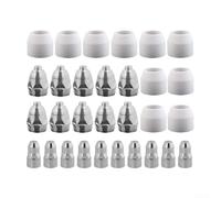 Plasma Cutter Electrode Tip Cup Consumables, Copper Material, Standard Size for Amico Power for APC-70HF 70A Plasma Cutting Machine and P-80 Torches(30PCS 1.3MM KIT)