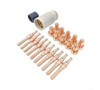 Plasma Cutter Electrode Tips 80A Replacement Kit with 10pcs Electrodes (9-8215), 10pcs Nozzles (9-8211), Cartridge & Cap for SL60 Thermal Dynamics