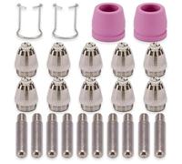 Plasma Cutter Nozzle Kit, .045inch Plasma Torch Tips for CUT60 CUT50DP LGK-60 LTP5000 CUT-55DS, 24pcs Electrode and Nozzle Set