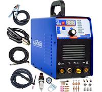 Plasma Cutter, TIG Welder With PULSE, Stick Welder Machine CT418 Plasma Cutter Welder Combo 180A TIG/ARC Welding 40A Air Plasma Cutting Equipment Dual Voltage 110V 220V 2/5" Clean Cut HF TIG Welder