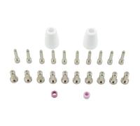 Plasma Cutter Torch Accessories Kit for PT-31XL, CT312, CUT-40, LGK-40 & Super160 - 24PCS Electrodes, Tips, Shield Cups, Swirl Rings
