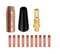 Plasma Cutter Torch Nozzle Kit for Weld Pak 100, 100HD, 140HD, 175HD - Copper Alloy, Gas-Shielded Uniform Coverage, 0.6-1.2mm Orifice Sizes(1.0MM)