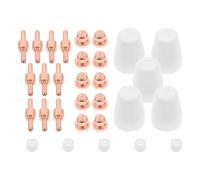 Plasma Cutter with Protective Cover Torch Tip Nozzle Kit and Diverter | Metal and Plastic Parts, Quick Replacement Consumables, for Maintenance and Manufacturing Work