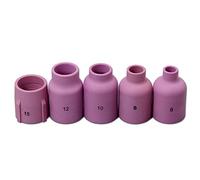 Plasma Cutting TIG Gas Lens Alumina Nozzle Ceramic Cups Jumbo Large Diameter 53N87 12# 19.5mm, 53N88 10# 16.0mm, 53N89#15, 57N74 8# 12.5mm, 57N75 6# for SR WP 9 17 18 20 25 26 TIG