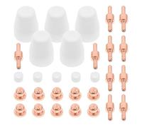 Plasma Cutting Torch Consumables Nozzle Tip Kit for Workshop Use | Metal and Plastic Parts, Protective Cover and Diverter Set, for Plasma Cutter Machines and Torch Heads