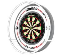 WINMAU Plasma Dartboard Light In Ice White - Ultimate Surround Dart Board Lighting - Slim Design LED Surround Ring for 360° Shadow-Free Illumination