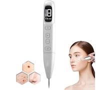 Plasma Pen/Beauty Pen - Lcd Screen Display, 18-Level Adjustment, Mole Removal Dark Spot Remover Wart Freckle Skin Tag Removal Tool, For Home and Beauty Salon (White)