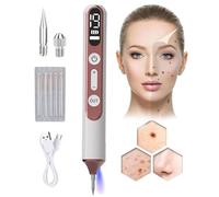 Plasma Pen Needles Set, Skin Tags Remover Pen, Mole Removal Pen, 19 Intensity Levels & LED Light, with Replaceable Needle, for Face Body Wart Freckle Nevus Spot Age Spots