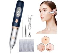 Plasma Pen, Skin Tag Removal Kit Face Mole Removal Pen with 9 Strength Levels, LCD Display and Red Blue Light, for Wart Remover, Dark Spot, Freckle for Home Use, Safely and Painlessly