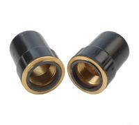 Plasma Shield Cup for CB50 Plasma Torch and for Eastwood for Versa-Cut 40 Plasma Cutter - Brass & Fire-Resistant ABS Retaining Cap, 2-Pack,