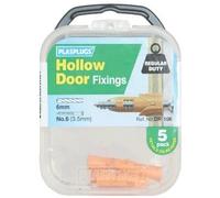 Plasplug 2 X Hollow Door Fixing (Card of 5)