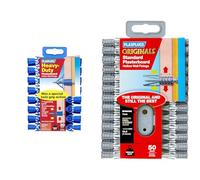 Plasplug SHCF553 Heavy-Duty Hollow Wall Fixing & Plasplug SCF552 Plasterboard Fixings Value Pack includes 50 Fixing, 1 - pack