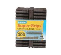 PLASPLUGS BP 539 Solid Wall Super Grips™ Fixings Brown (300)