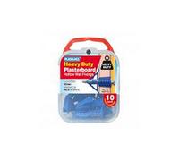 PLASPLUGS Heavy Duty Plasterboard Fixing (Pack of 10) in Blue Plasplugs Blue
