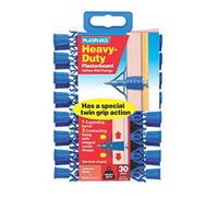 Plasplugs Heavy Duty Plasterboard Fixings Blue 4.5mm 30 Pack