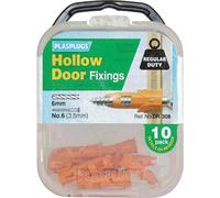 Plasplugs Hollow Door Fixings Pack of 10