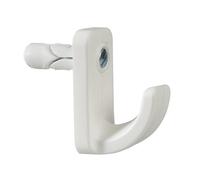 Plasplugs HW124 White Single Hollow Door Hook Pack Of 1