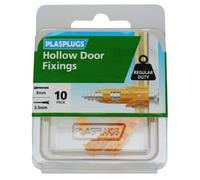 Plasplugs Nylon Hollow Door Anchor (Dia)6mm (L)24mm, Pack Of 10