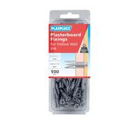 Plasplugs Nylon Hollow Wall Anchor (Dia)7mm (L)36mm, Pack Of 100