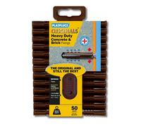 Plasplugs Originals Brown Plastic Wall Plug (Dia)8mm (L)52mm, Pack Of 50
