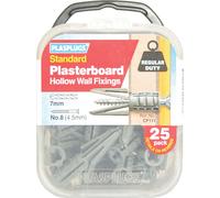 Plasplugs Plasterboard Hollow Wall Fixings Pack of 25