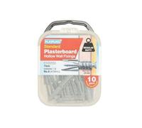 Plasplugs Regular Duty Plasterboard Fixing (Pack Of 10) Grey (One Size)