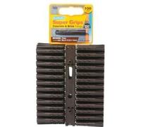 PLASPLUGS Supergrip Fixings (Pack of 100) in Brown Plasplugs Brown