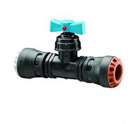 Plass-ONE 25mm x 15mm Push Fit MDPE to Copper Stop Tap - 0341C - Pack of 2