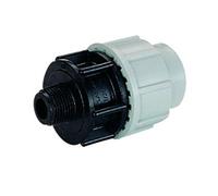 PLASSON 25mm x 3/4" Male BSP Adaptor - 7020 - Pack of 2