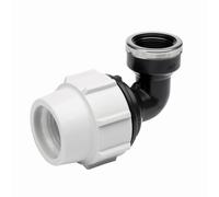 Plasson 7150 MDPE 90 Degree Elbow - Female 25 x 3/4"