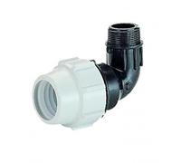PLASSON 7850 20mm x 1/2" Threaded Male Elbow